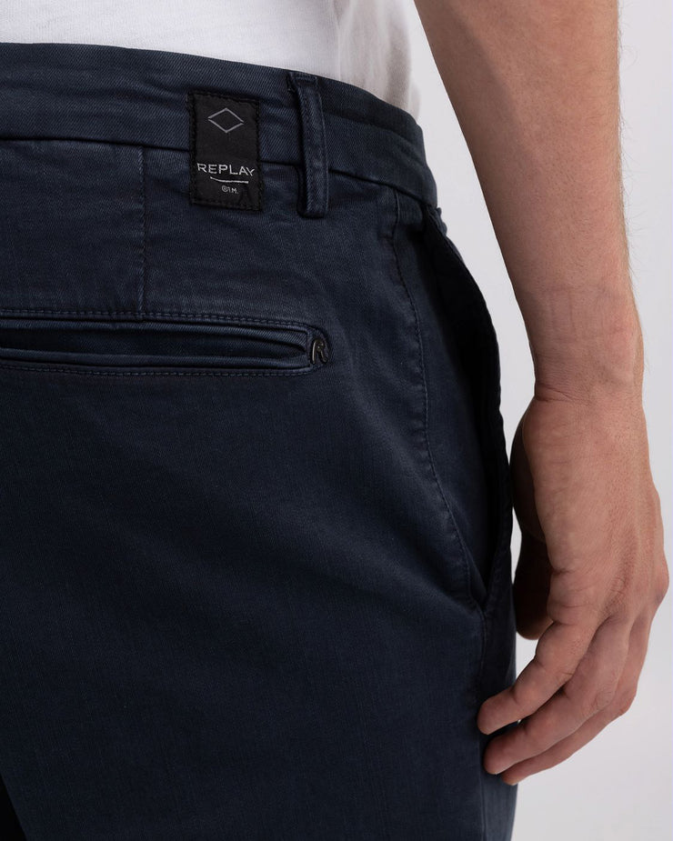 Replay Benni Straight Fit Hyperflex Colour XLITE Mens Jeans - Navy