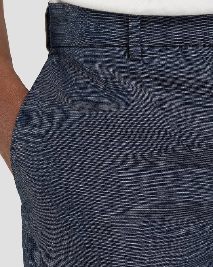 Replay Sartoriale Bermuda Chino Linen Denim Shorts - Dark Blue