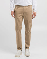 Replay Damian Regular Slim Mens Twill Trousers - Sand | Replay Chinos & Trousers | JEANSTORE