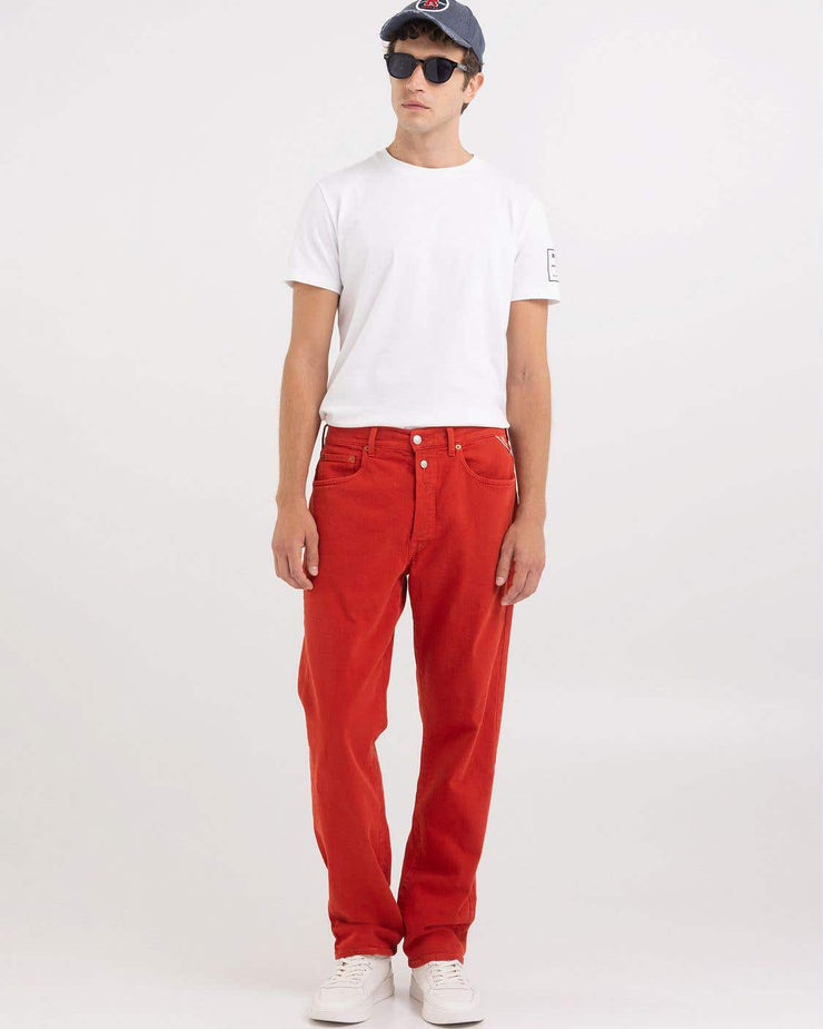 Replay M9Z1 Straight Fit Mens Jeans - Bright Red