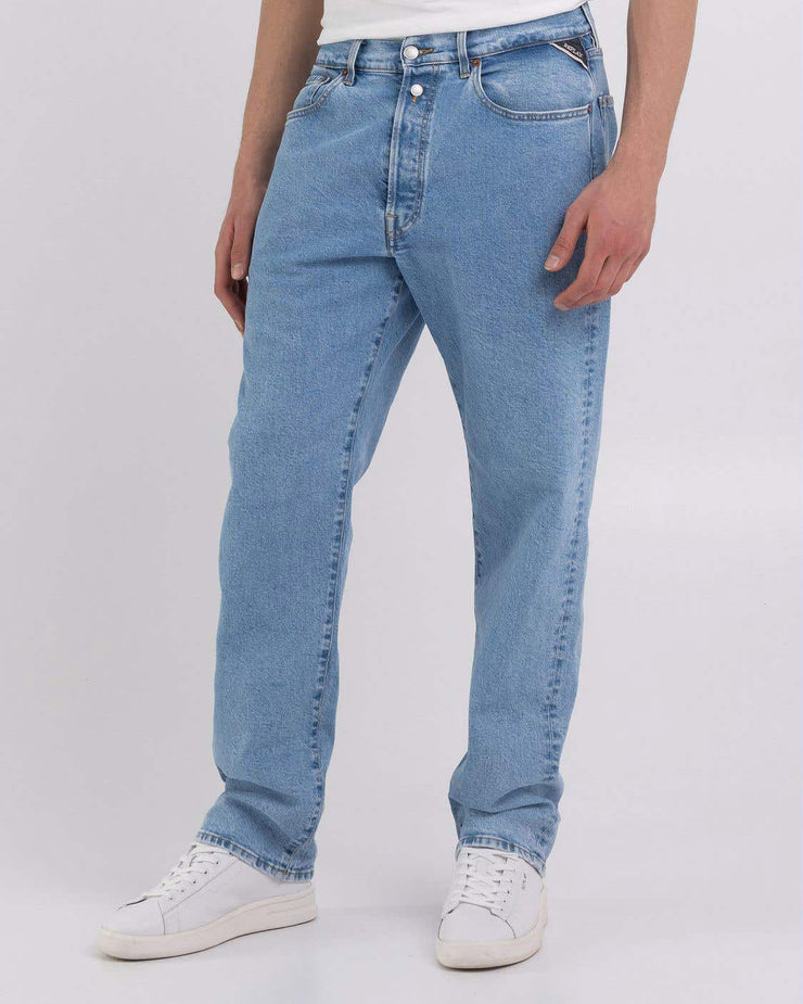 Replay M9Z1 Straight Fit Mens Jeans - Light Blue