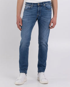 BE STYLED - Medium waist bootcut Jeans regular blaue denim stretch