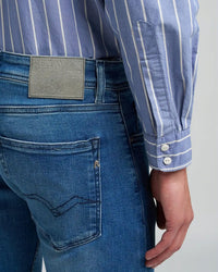 Replay Grover Straight Fit Mens Jeans - Medium Blue | Replay Jeans | JEANSTORE