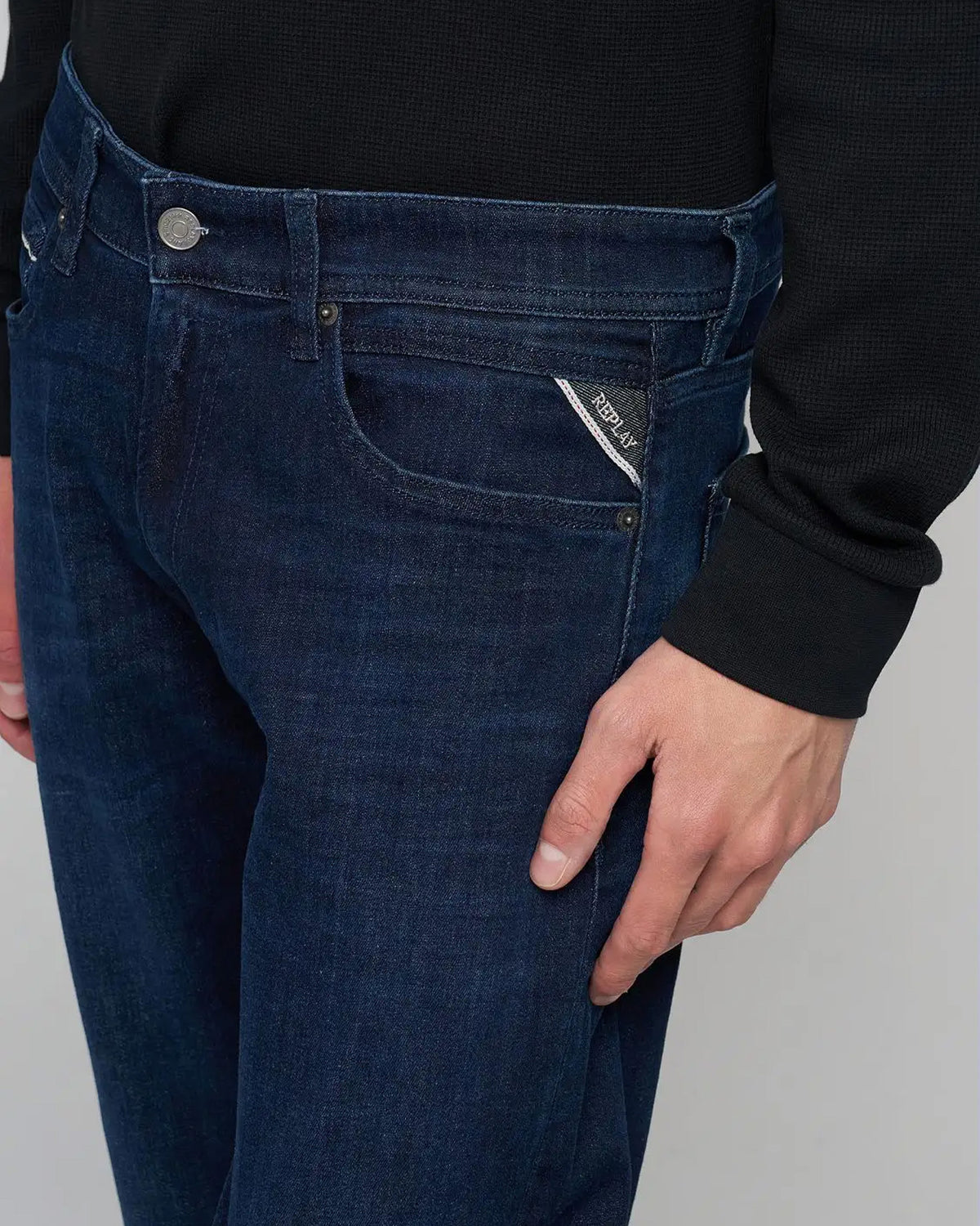 Replay Grover Straight Fit Mens Jeans - Dark Blue | Replay Jeans | JEANSTORE