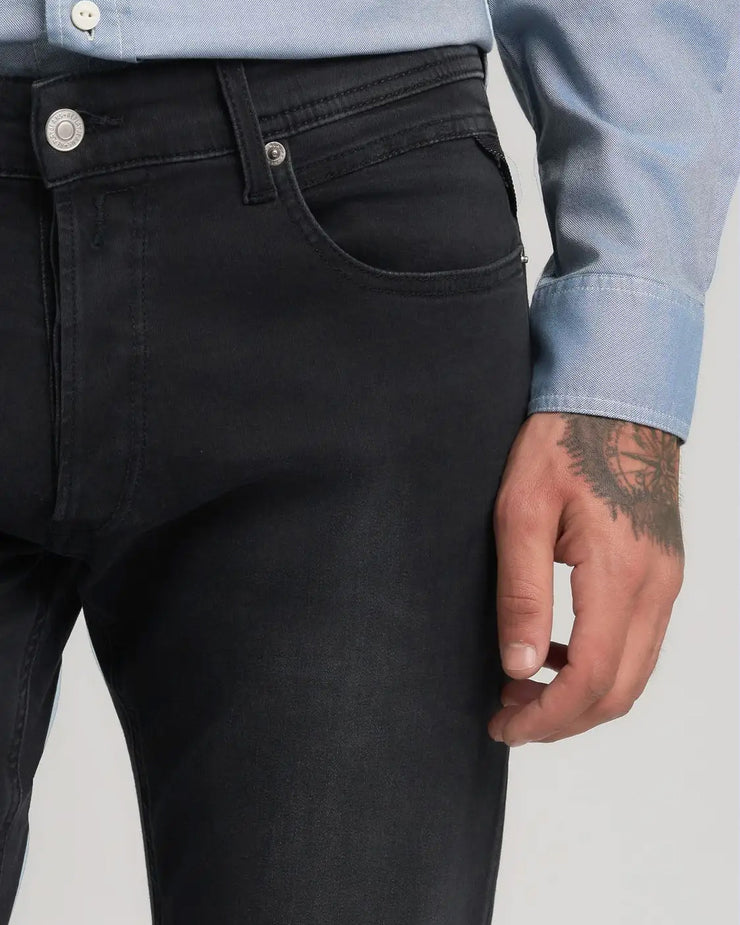 Replay Grover Straight Fit Mens Jeans - Dark Grey