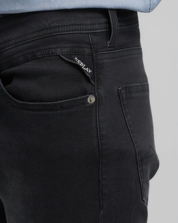 Replay Grover Straight Fit Mens Jeans - Dark Grey