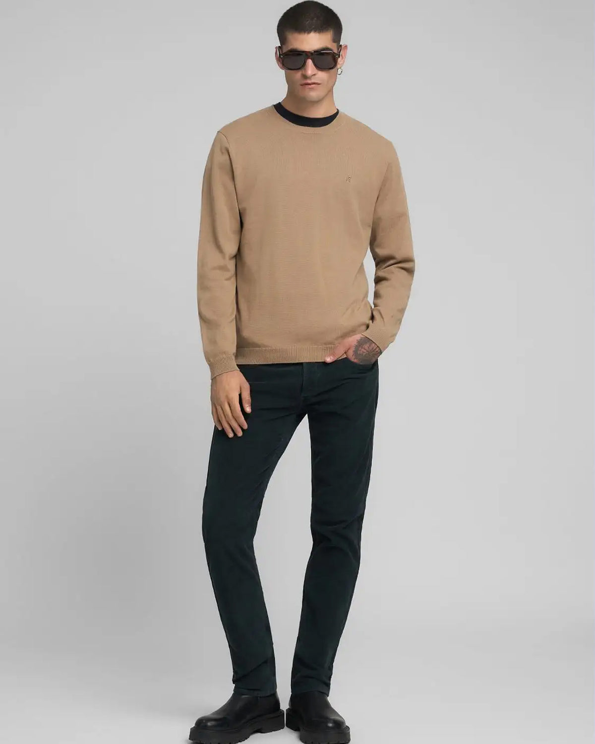 Replay Grover Straight Fit Mens Cords - Black