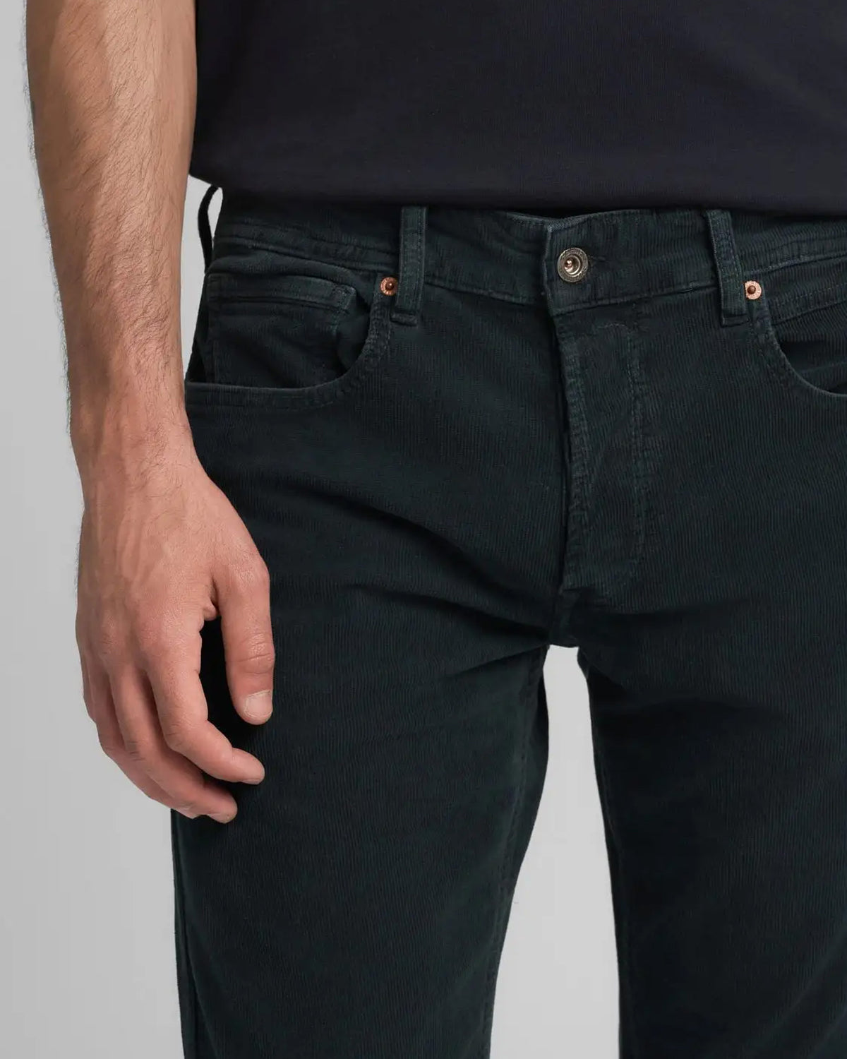 Replay Grover Straight Fit Mens Cords - Black