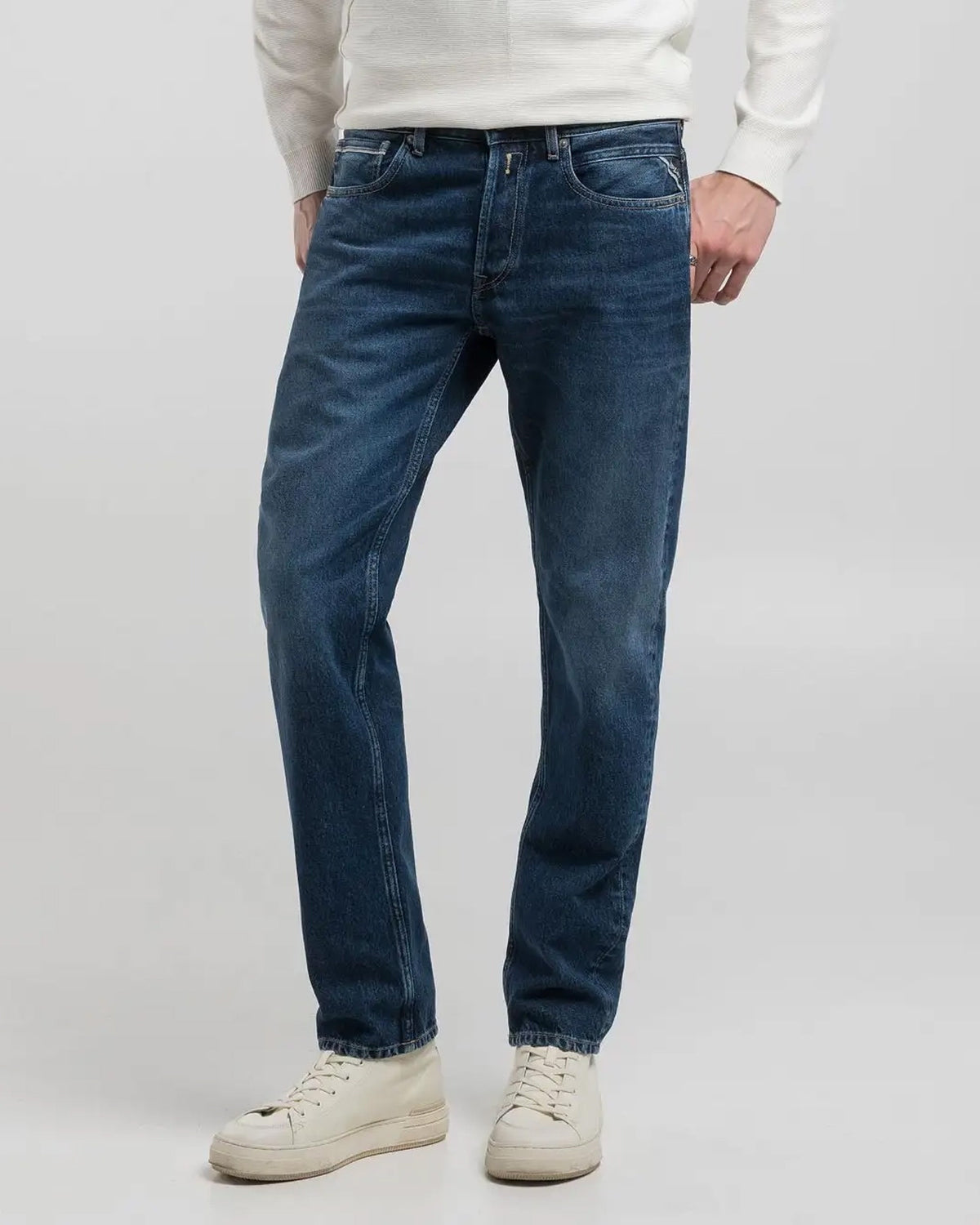 Replay Grover Straight Fit Mens Jeans - Dark Blue | Replay Jeans | JEANSTORE