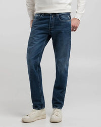 Replay Grover Straight Fit Mens Jeans - Dark Blue | Replay Jeans | JEANSTORE
