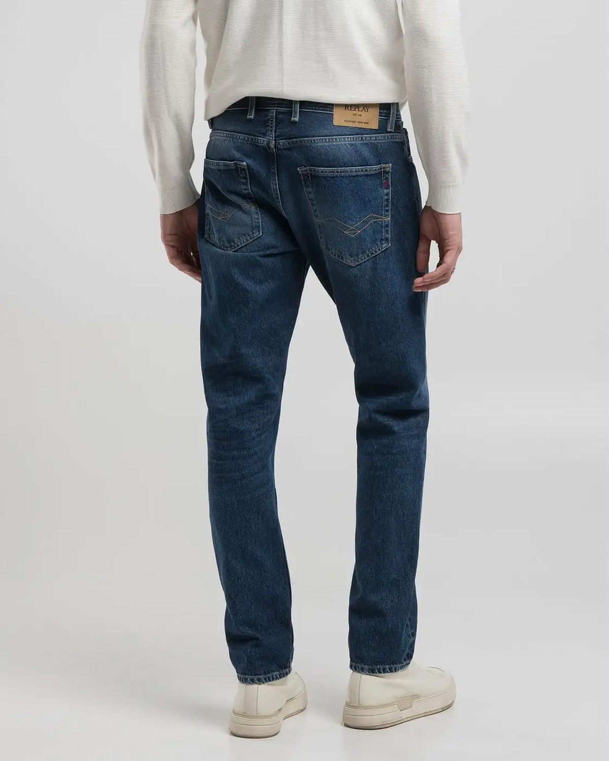Replay Grover Straight Fit Mens Jeans - Dark Blue | Replay Jeans | JEANSTORE