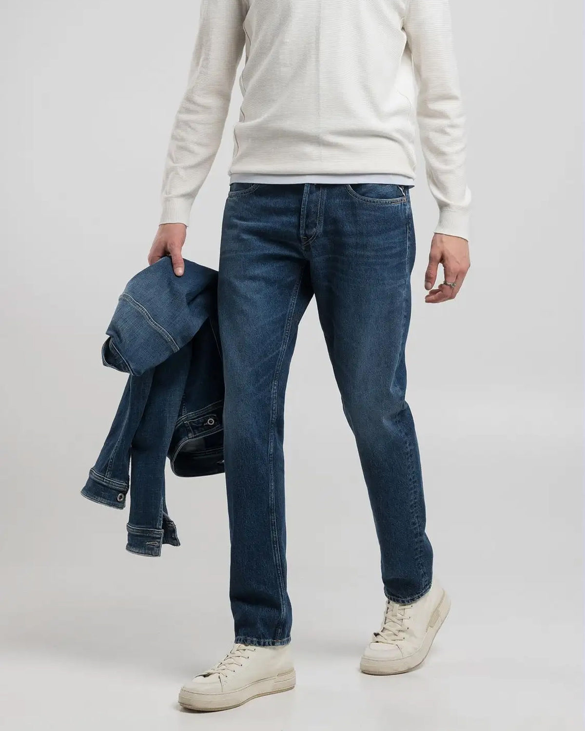 Replay Grover Straight Fit Mens Jeans - Dark Blue | Replay Jeans | JEANSTORE