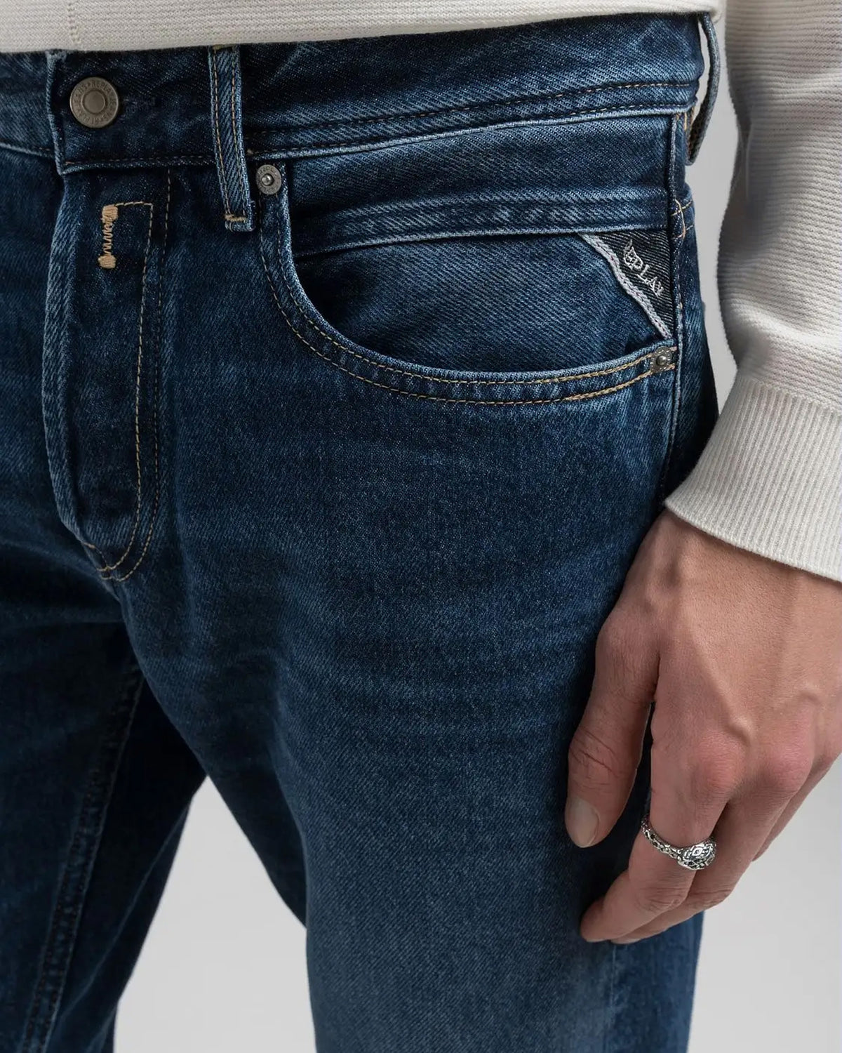 Replay Grover Straight Fit Mens Jeans - Dark Blue | Replay Jeans | JEANSTORE