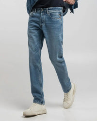 Replay Grover Straight Fit Mens Jeans - Medium Blue | Replay Jeans | JEANSTORE