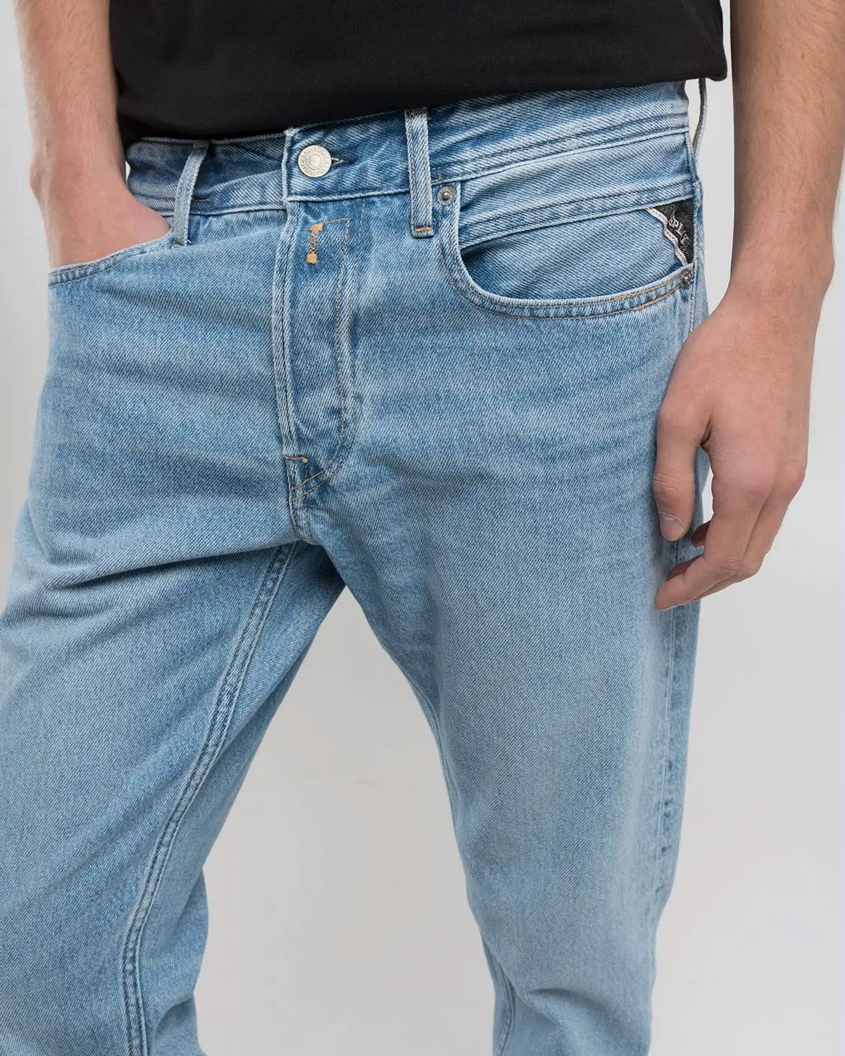 Replay Grover Straight Fit Mens Jeans - Light Blue | Replay Jeans | JEANSTORE