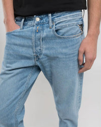 Replay Grover Straight Fit Mens Jeans - Light Blue | Replay Jeans | JEANSTORE