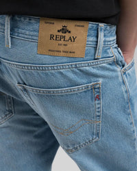 Replay Grover Straight Fit Mens Jeans - Light Blue | Replay Jeans | JEANSTORE
