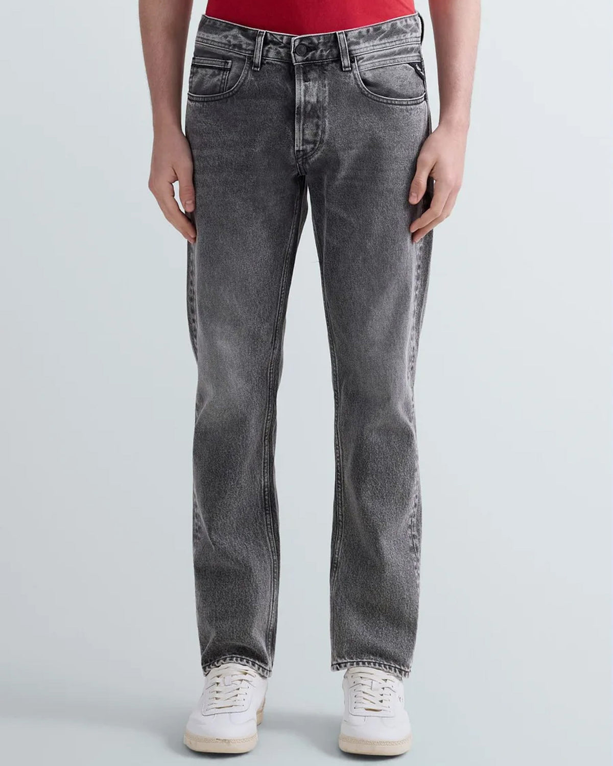 Replay Grover Straight Fit Mens Jeans - Medium Grey | Replay Jeans | JEANSTORE