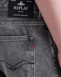 Replay Grover Straight Fit Mens Jeans - Medium Grey | Replay Jeans | JEANSTORE