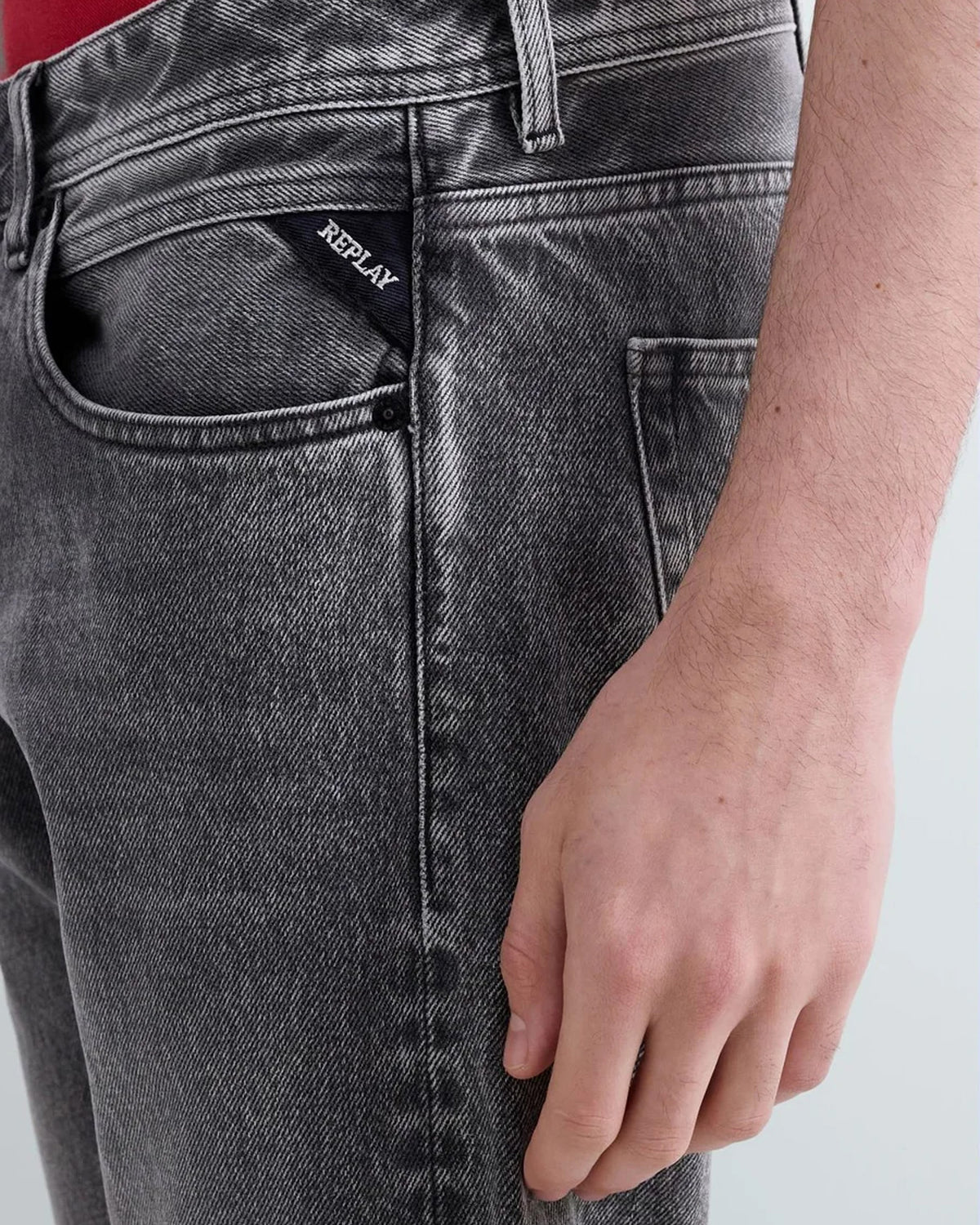 Replay Grover Straight Fit Mens Jeans - Medium Grey | Replay Jeans | JEANSTORE
