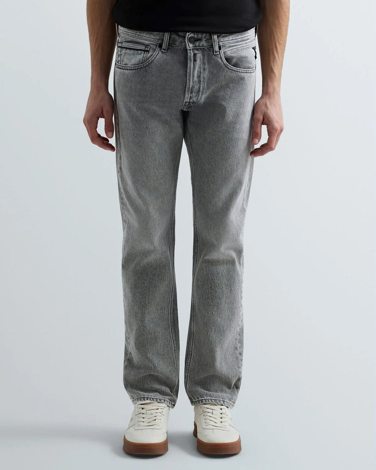 Replay Grover Straight Fit Mens Jeans - Light Grey | Replay Jeans | JEANSTORE