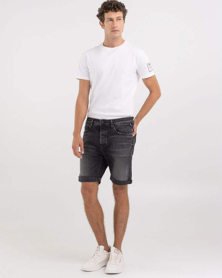 Replay 573 Bio RBJ.981 Tapered Fit Bermuda Shorts - Dark Grey