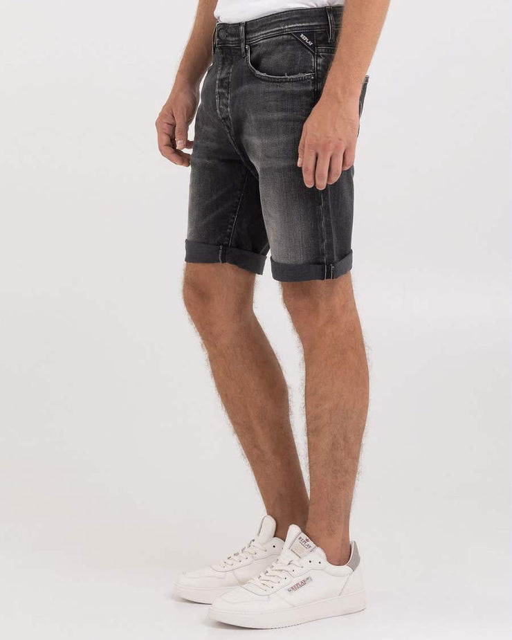 Replay 573 Bio RBJ.981 Tapered Fit Bermuda Shorts - Dark Grey