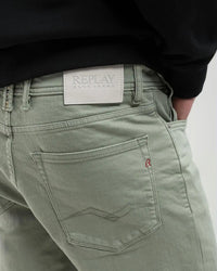 Replay RBJ.981 Tapered Fit Bermuda Shorts - Light Sage Green | Replay Shorts | JEANSTORE