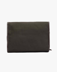 Barbour Heritage Waxed Hanging Washbag - Olive / Beacon