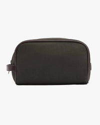 Barbour Heritage Waxed Washbag - Olive / Beacon | Barbour Bags | Jeanstore