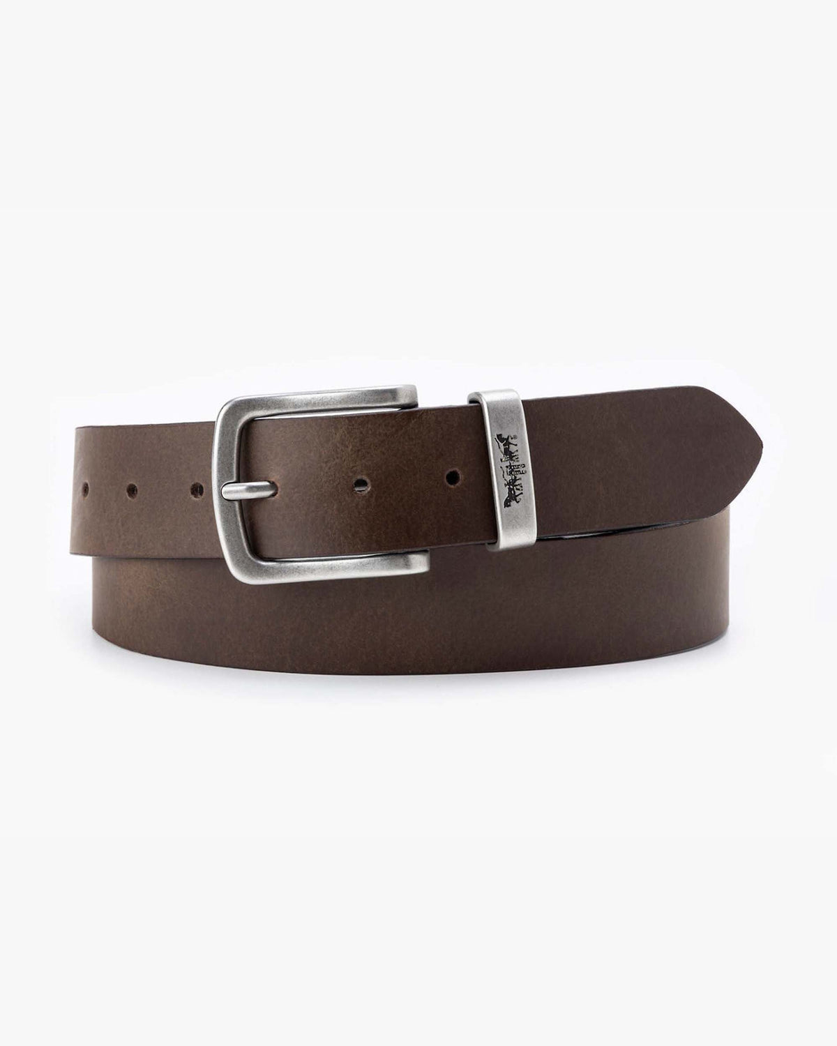Levi's® Metal Two Horse Leather Keeper Belt - Brown