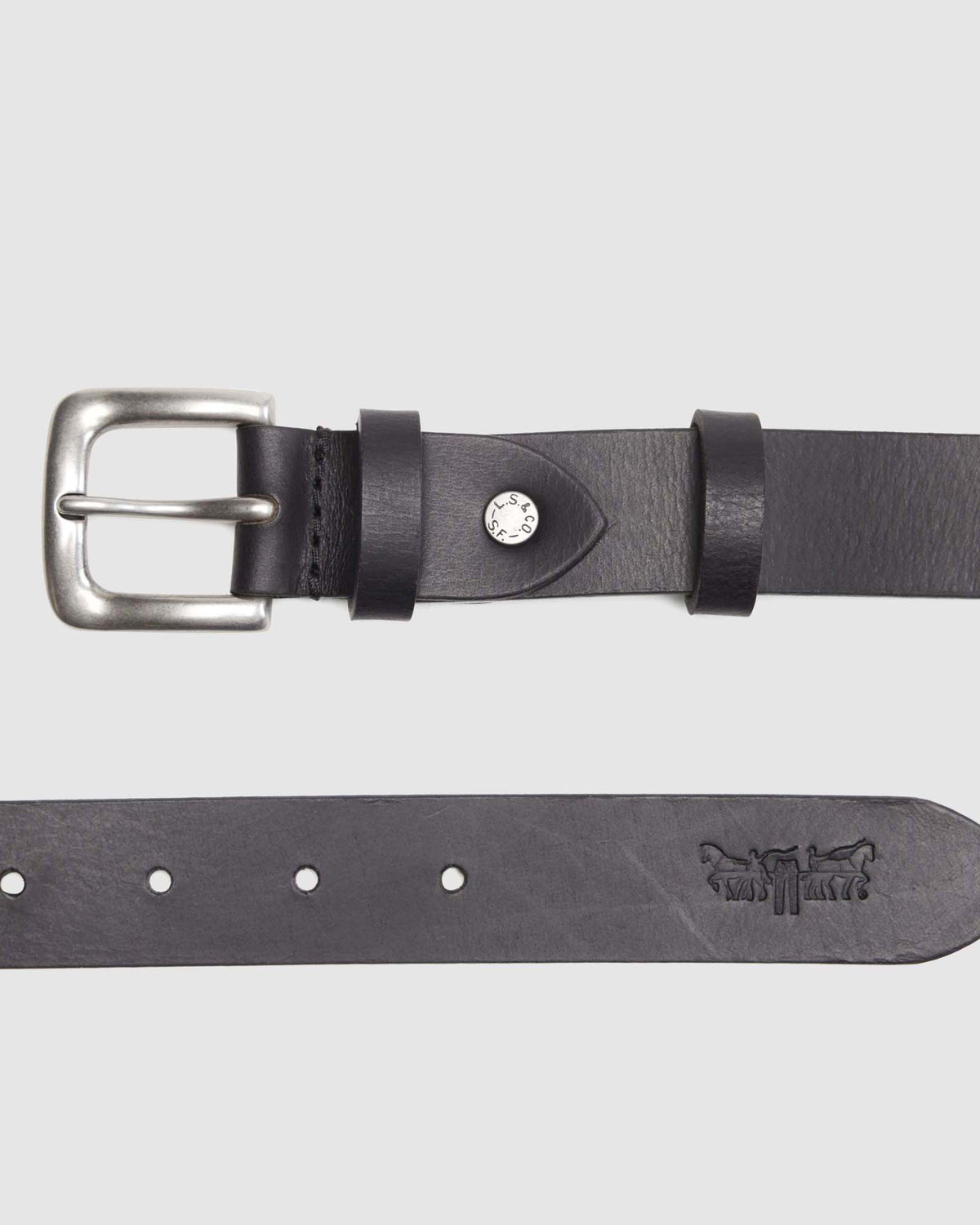 Levi's® Addison Leather Belt - Caviar