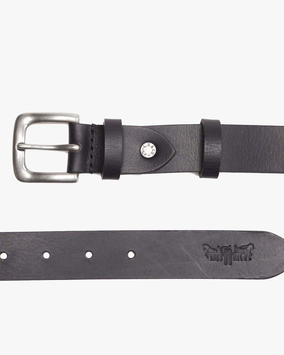 Levi's® Addison Leather Belt - Caviar