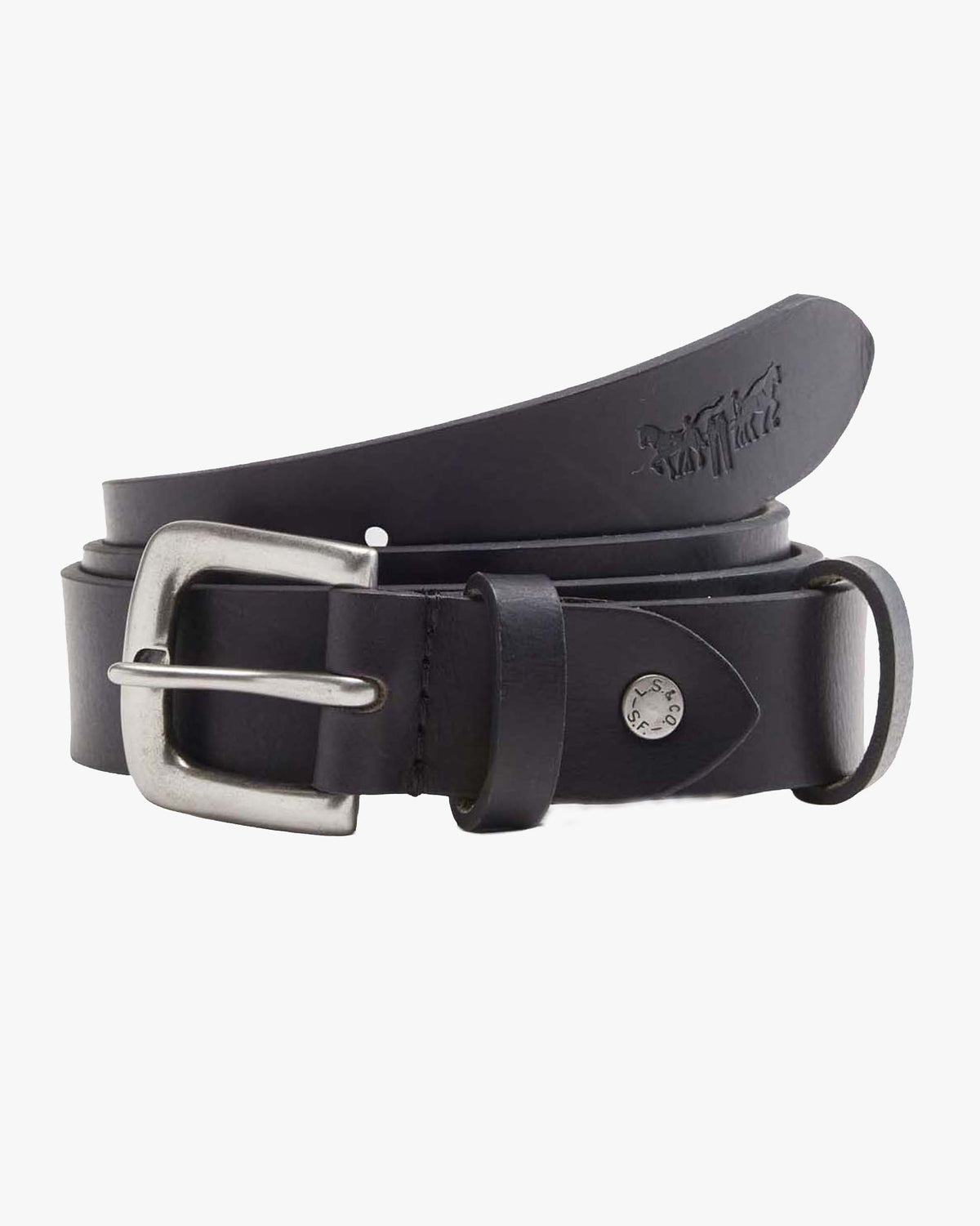 Levi's® Addison Leather Belt - Caviar