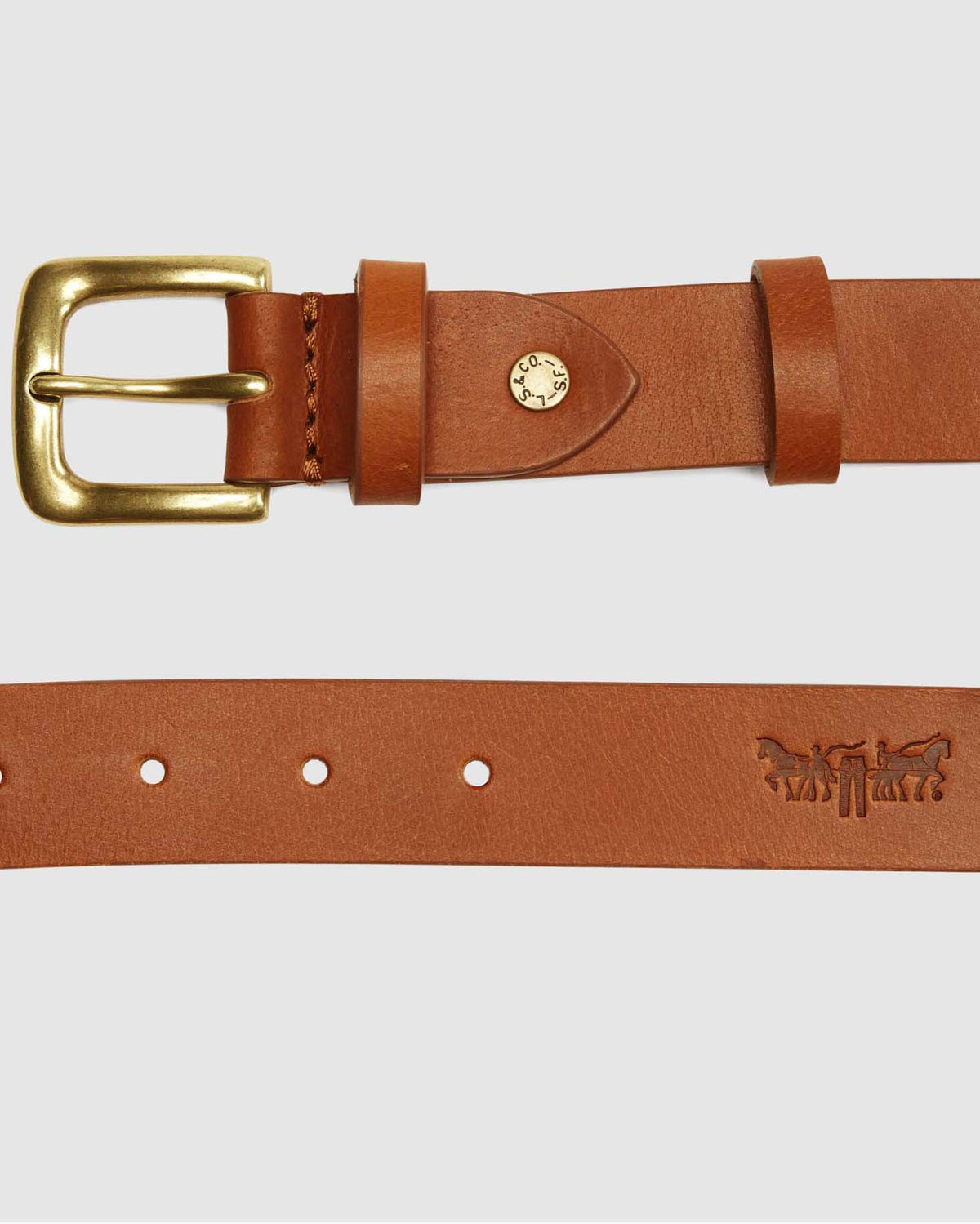 Levi's® Addison Leather Belt - Mocha Bisque