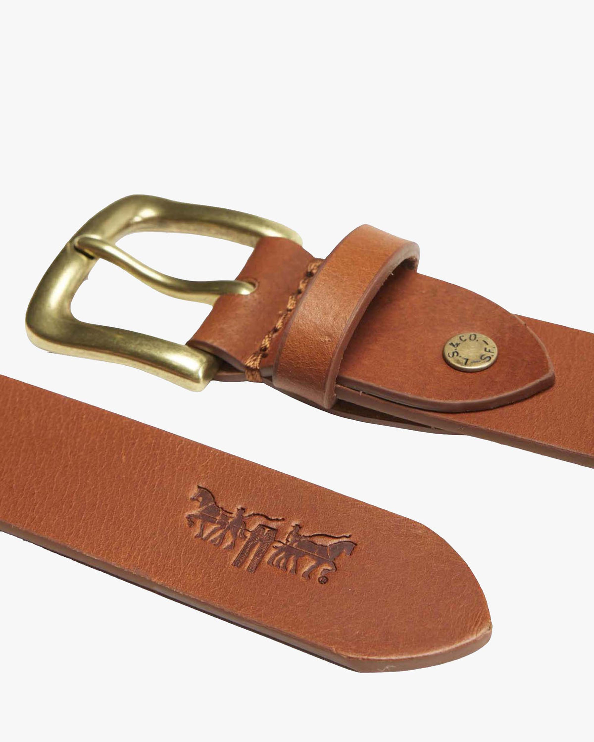 Levi's® Addison Leather Belt - Mocha Bisque
