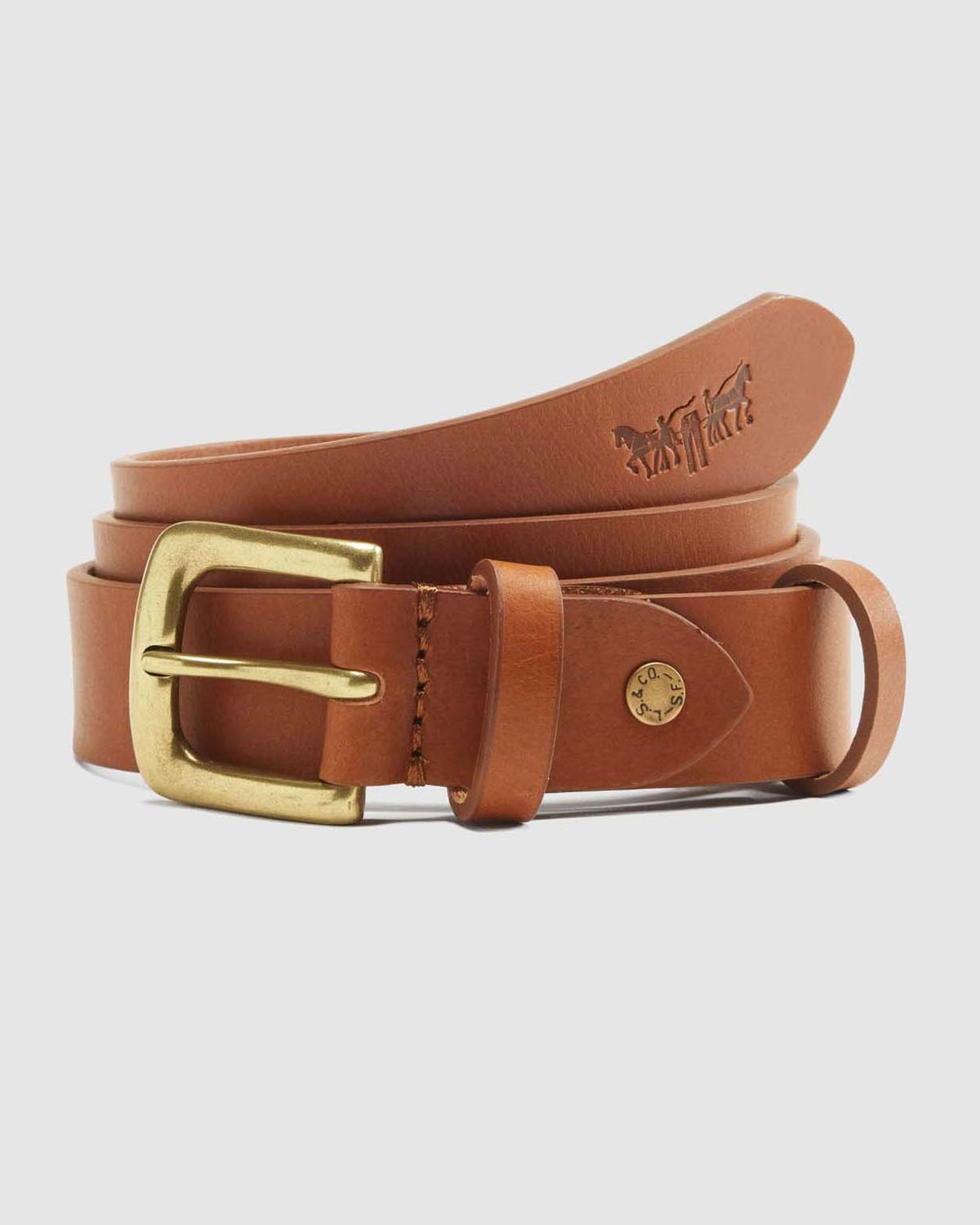 Levi's® Addison Leather Belt - Mocha Bisque