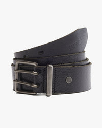 Levi's® Potrero Double Prong Leather Belt - Caviar