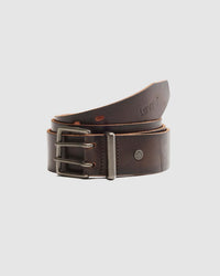 Levi's® Potrero Double Prong Leather Belt - Seal Brown | Levi's® Belts | Jeanstore
