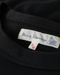 Merz b. Schwanen 214 7.2oz Relaxed Fit Loopwheeled Tee - Charcoal | Merz b. Schwanen T Shirts | JEANSTORE