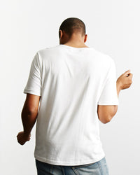 Merz b. Schwanen 215 7.2oz Classic Fit Loopwheeled Tee - White | Merz b. Schwanen T Shirts | JEANSTORE