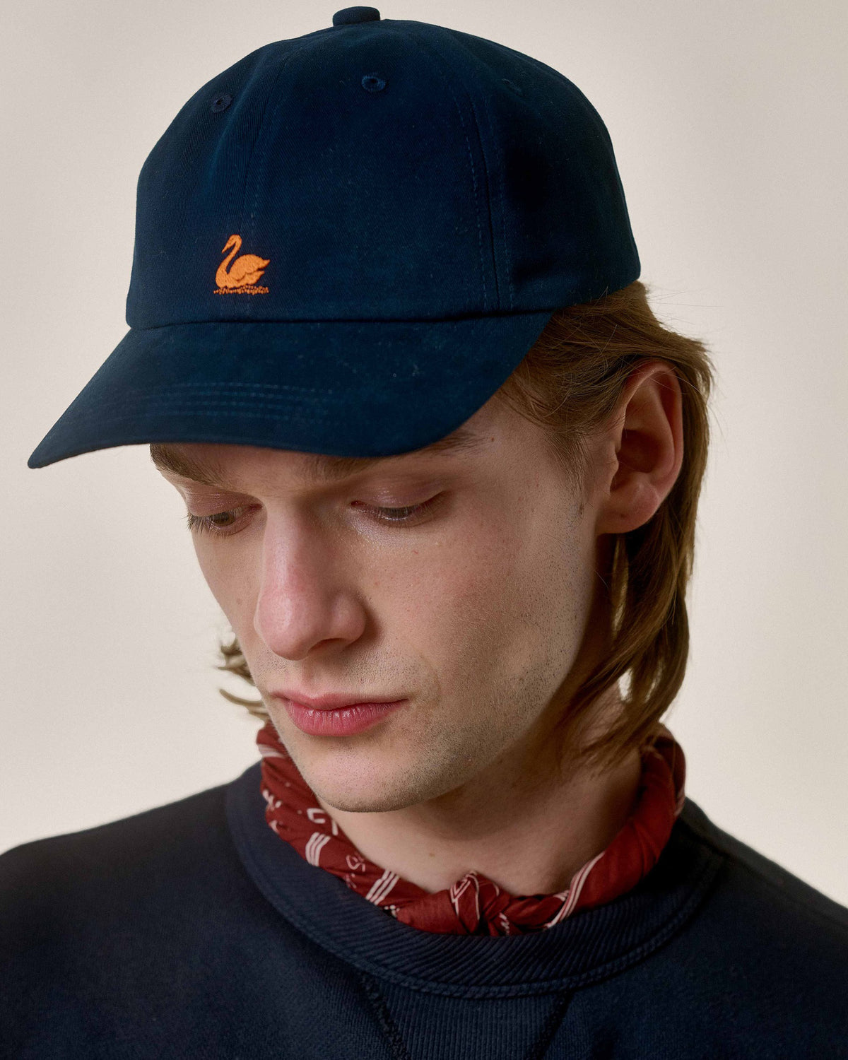 Merz b. Schwanen Good Basics CAP01 Swan Logo Cap - Night Blue | Merz b. Schwanen Hats | JEANSTORE