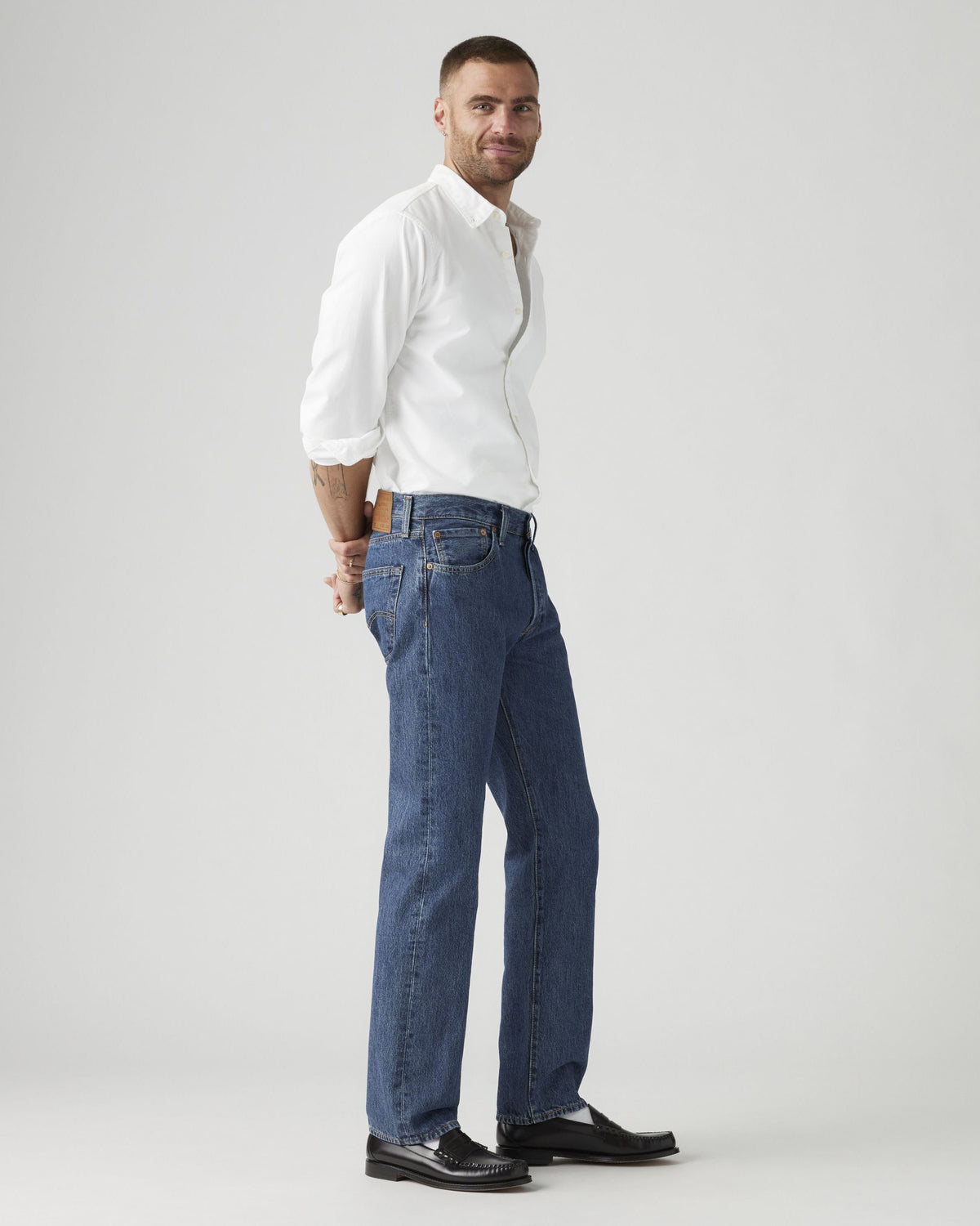 Levi's® 501 Original Regular Fit Mens Jeans - Stonewash Blue | Levi's® Jeans | JEANSTORE