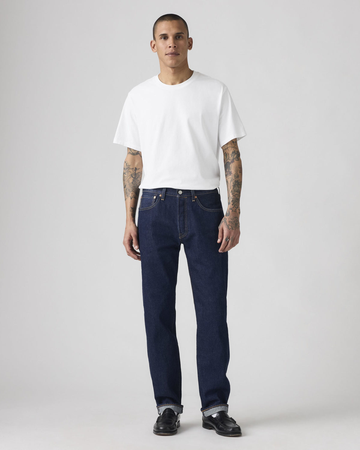 Levi's® 501 Original Regular Fit Selvedge Mens Jeans - New Selvedge Rinse | Levi's® Jeans | JEANSTORE