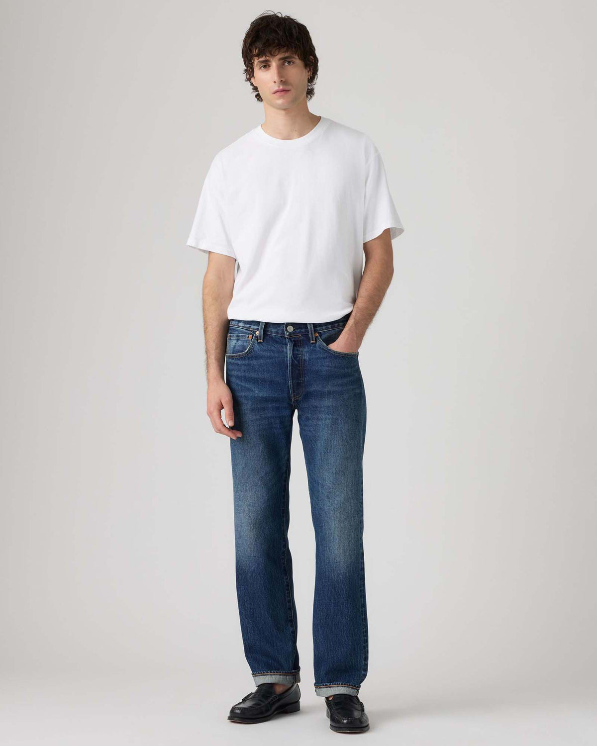 Levi's® 501 Original Regular Fit Selvedge Mens Jeans - Found In A Cave