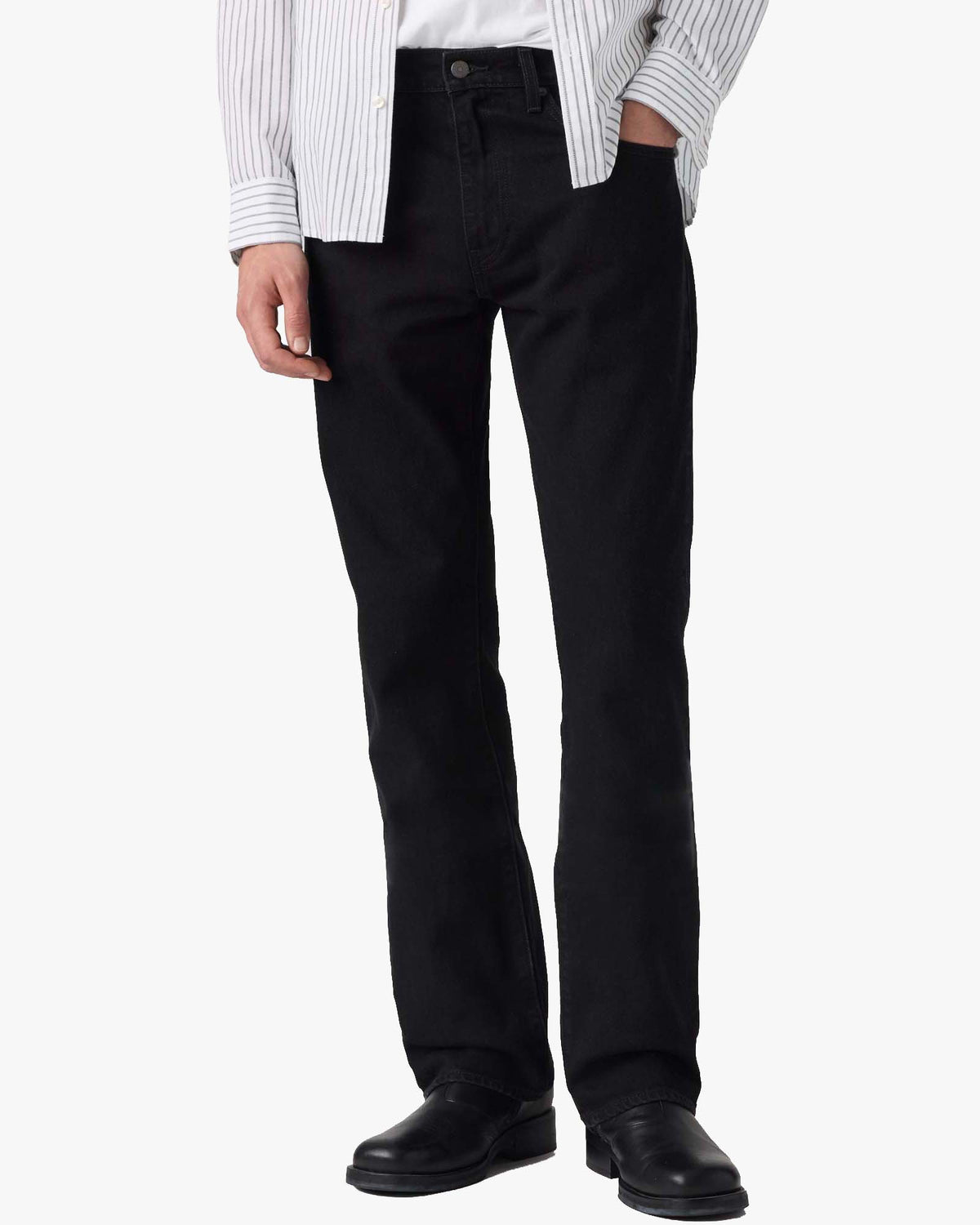 Levi's® 505 Regular Fit Selvedge Mens Jeans - Ravens Rigid