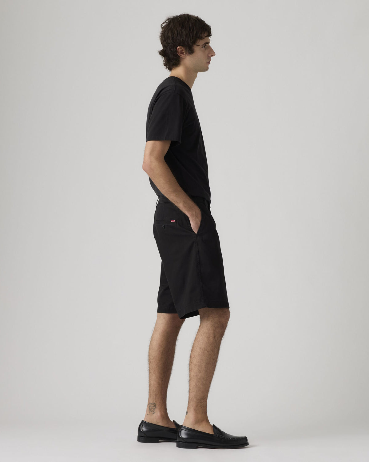 Levi's® Baggy Pleated Shorts - Mineral Black