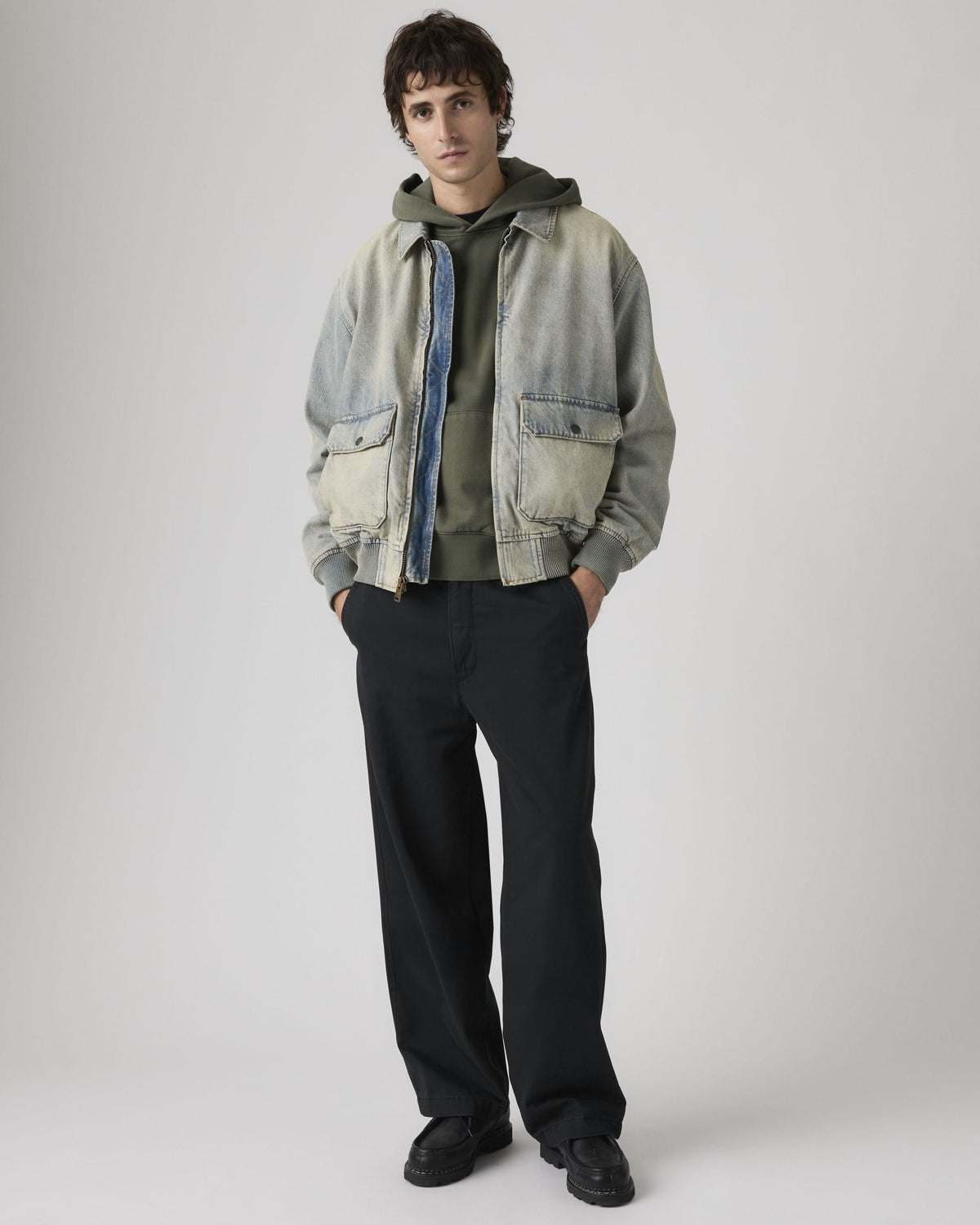 Levi's® XX Chino Baggy Loose Fit Mens Chinos - Mineral Black | Levi's® Chinos & Trousers | JEANSTORE