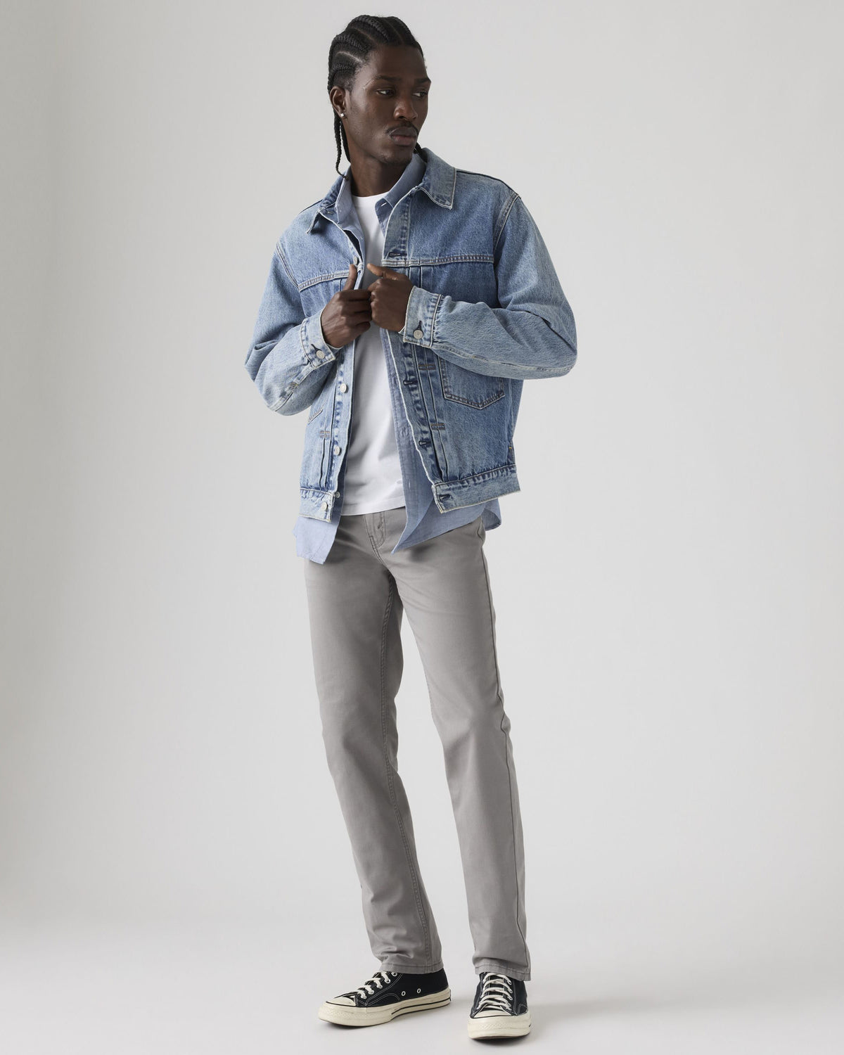 Levi's® 511 Slim Fit Mens Trousers - Steel Grey Twill | Levi's® Chinos & Trousers | JEANSTORE
