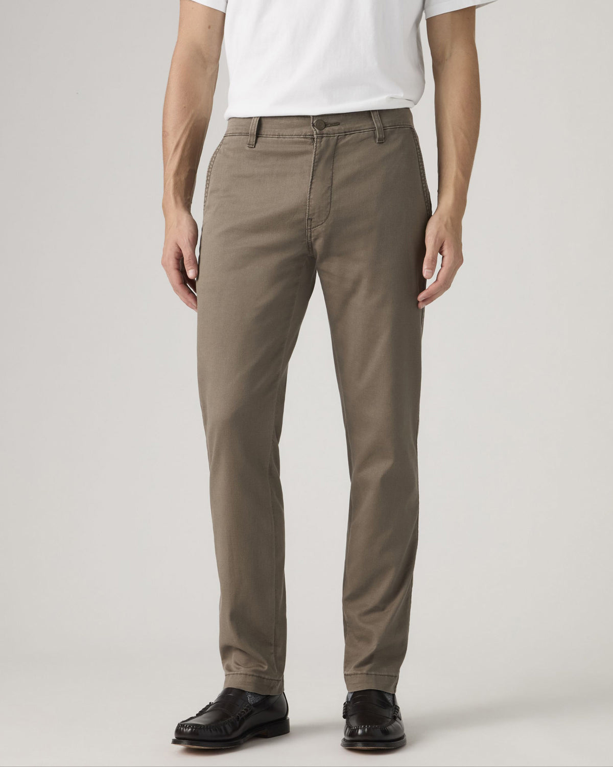 Levi's® XX Chino Standard II Regular Tapered Mens Chinos - Maitake Brown Linen Blend | Levi's® Chinos & Trousers | JEANSTORE